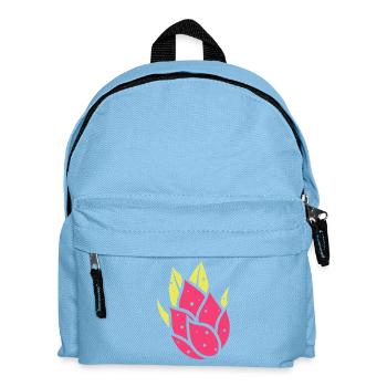Illustration eines lebendigen Drachenfruchtfarns - Kinder Rucksack - Hellblau - Vorne