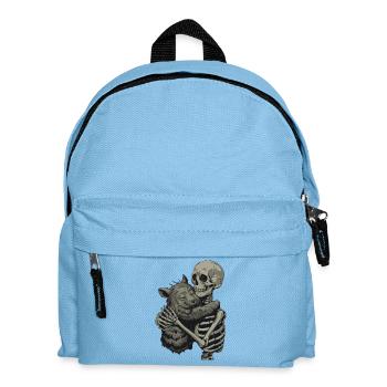 Wombat Skeleton Liebe  - Kinder Rucksack - Hellblau - Vorne