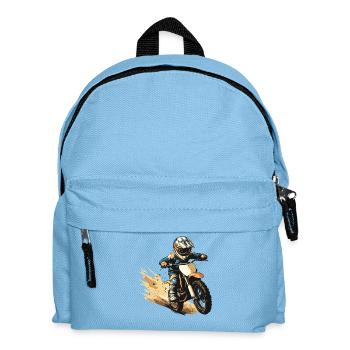 Adrenaline Motocross Hero Print - Kids' Backpack - light blue - Front