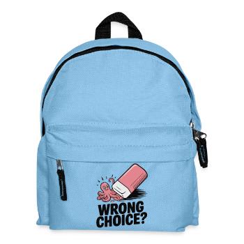 Playful Octopus Eraser Design - Kids' Backpack - light blue - Front