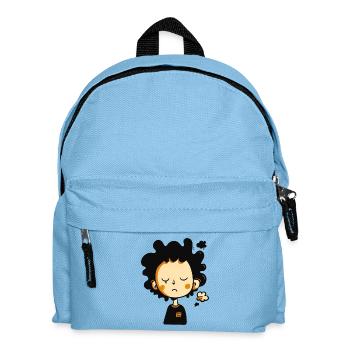 Expressive Cartoon IN Sweating Mood - Kids' Backpack - light blue - Front
