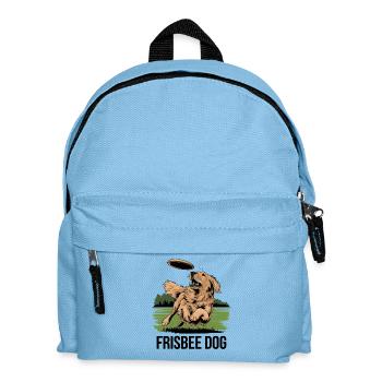  Frisbee Hund Abenteuer im Park mit deinem treuen - Kinder Rucksack - Hellblau - Vorne