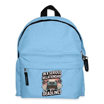 Screenwriter In A Serious Relationship Novelist - Kids' Backpack - light blue - Front