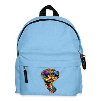 serpent, python, cobra, serpent à sonnettes, serpents - Sac à dos Enfant - bleu clair - Devant