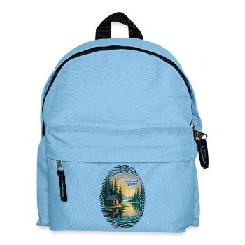 Tranquillité de la nature - Un moment de paix Chemise - Sac à dos Enfant - bleu clair - Devant