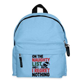 Naughty List Christmas Tee - Kids' Backpack - light blue - Front
