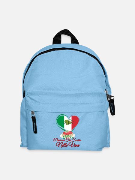 Cuore Italiano Pasta Passione - Kinder Rucksack - Hellblau