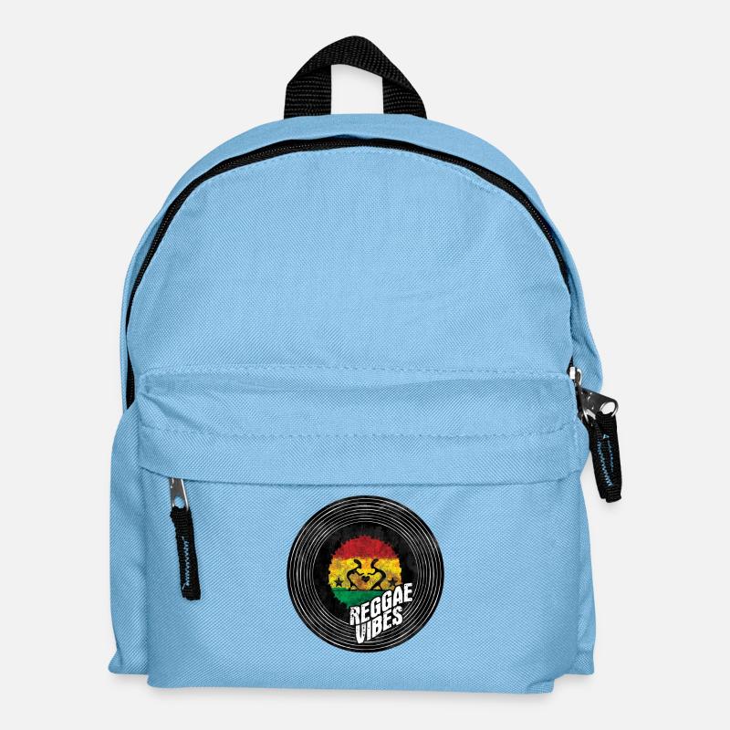 Reggae Vibes Logo Kreis - Kinder Rucksack - Hellblau