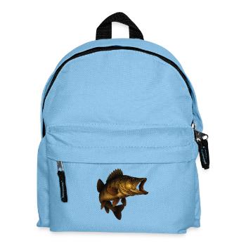 Poisson sandre détaillé illustratif - Sac à dos Enfant - bleu clair - Devant