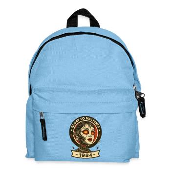 Ruhm den Maschinen Roboter - Kinder Rucksack - Hellblau - Vorne