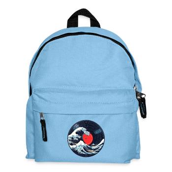 Vinyl Wave - Japanese Vinyl Record - Kids' Backpack - light blue - Front