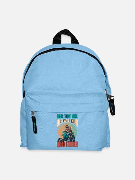 Der Tut Nix Der Will Nur Quad Fahren Quadfahrer - Kinder Rucksack - Hellblau