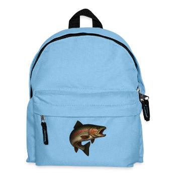 Fascinating trout by the water - Kids' Backpack - light blue - Front