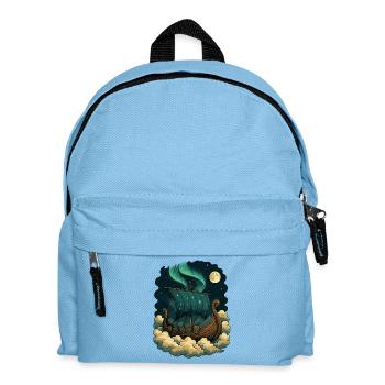 Nordstern Segelschiff Nachthimmel Wikingerschiff - Kinder Rucksack - Hellblau - Vorne