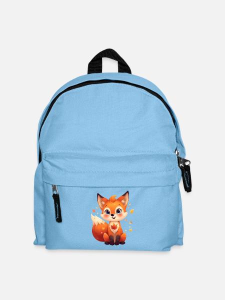 Autumnal fox - Kids' Backpack - light blue