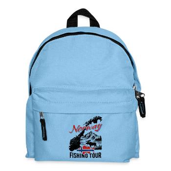 Norway Fishing Tour - Angler Gift - Kids' Backpack - light blue - Front