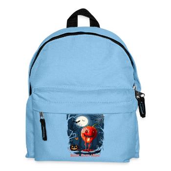 Halloween Zombie Erdbeere  - Kinder Rucksack - Hellblau - Vorne