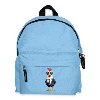 Anzughuhn: Business Chic - Kinder Rucksack - Hellblau - Vorne