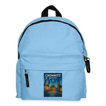 Chemnitz Night Light Plaza - Kids' Backpack - light blue - Front