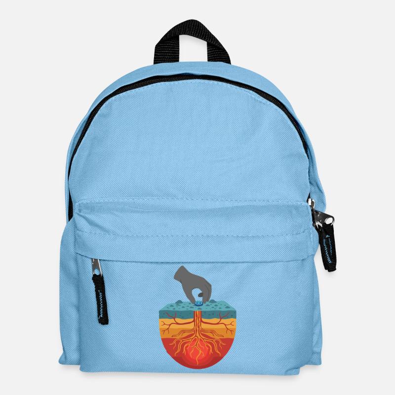 Geothermal Tech - Earth's Heat Seeker - Kids' Backpack - light blue