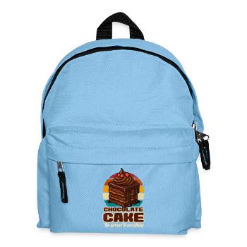 Kuchen Schoko kuchen Geschenk - Kinder Rucksack - Hellblau - Vorne