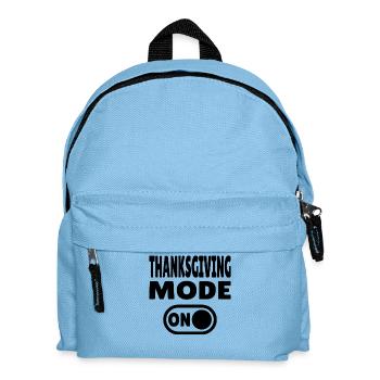 Thanksgiving Mode ON - Kinder Rucksack - Hellblau - Vorne