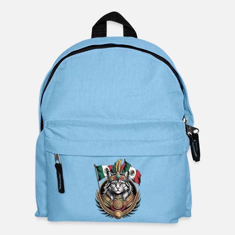Maja Mexiko Katze - Kinder Rucksack - Hellblau