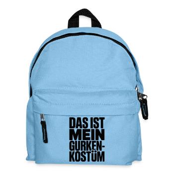 Cucumber This Is My Cucumber Costume Carnival Carnival - Kids' Backpack - light blue - Front