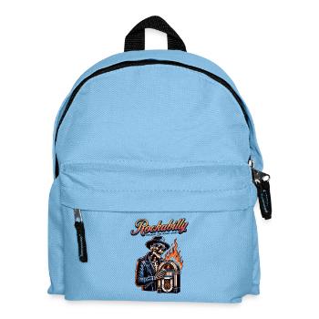 Rock and Roll Toujours et pour toujours Rockabilly 2025 - Sac à dos Enfant - bleu clair - Devant