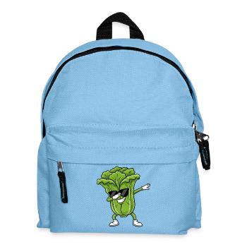 Retro Stern Salat - Kinder Rucksack - Hellblau - Vorne