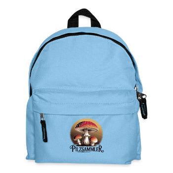 Mystical toadstools in the moonlight - Kids' Backpack - light blue - Front