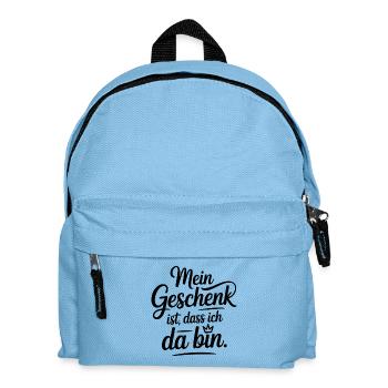 Selbstliebe - Mein Geschenk ist das ich da bin - Kinder Rucksack - Hellblau - Vorne
