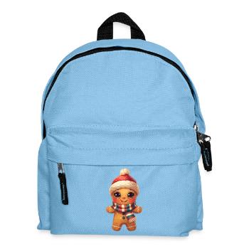 Gingerbread Snowman Scarf - Kids' Backpack - light blue - Front