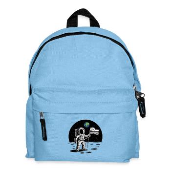 Bretonischer Astronaut Bretonische Flagge auf dem Mond BZH - Kinder Rucksack - Hellblau - Vorne