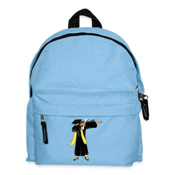 Dabbing Graduation Girl Diploma Funny High School  - Kids' Backpack - light blue - Front