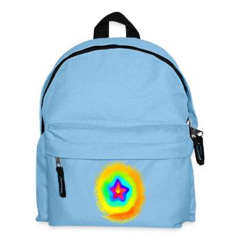 Rainbow Colors Colorful Gradient Star - Kids' Backpack - light blue - Front