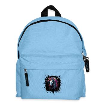 Color Splatter Unicorn Art - Kids' Backpack - light blue - Front