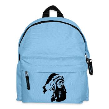 Indianer - Kinder Rucksack - Hellblau - Vorne