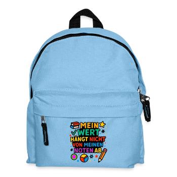 My value counts, not my grades - Kids' Backpack - light blue - Front