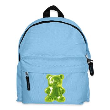 Grüner Gummibärchen - Kinder Rucksack - Hellblau - Vorne