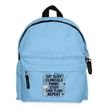 Medizinische Lernliebe Motiv - Kinder Rucksack - Hellblau - Vorne
