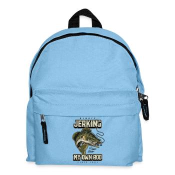 Toujours en train de branler ma canne Pêche amusante Né en 1951 - Sac à dos Enfant - bleu clair - Devant