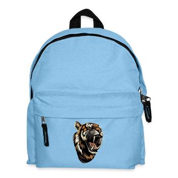 Saber-toothed tiger Smilodon Big cat Sabertooth tiger - Kids' Backpack - light blue - Front
