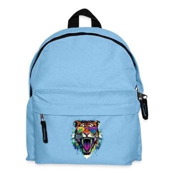 Saber-toothed tiger Smilodon Big cat Sabertooth tiger - Kids' Backpack - light blue - Front