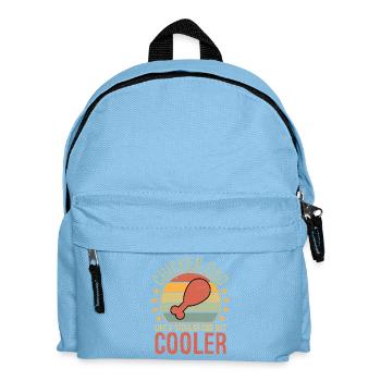 Chicken Dad like a regular dad but cooler - Kids' Backpack - light blue - Front