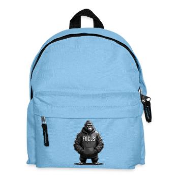 Gorilla Focus Kraft Motivation Training - Kinder Rucksack - Hellblau - Vorne