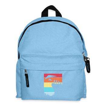 Gleitschirm Gleitschirmfliegen Gleitschirmflieger - Kinder Rucksack - Hellblau - Vorne
