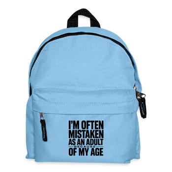On me prend souvent pour un adulte à cause de mon âge - Sac à dos Enfant - bleu clair - Devant