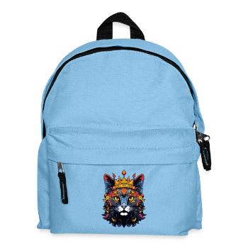Royal Cat Crown - Kids' Backpack - light blue - Front