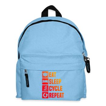 Coole Roadbike Inspiration - Kinder Rucksack - Hellblau - Vorne